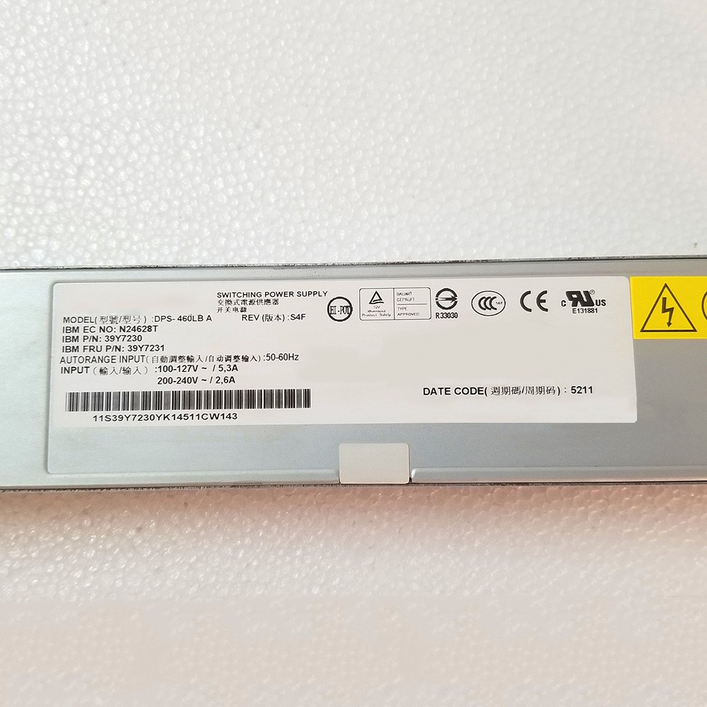DPS-460LB 39Y7230 39Y7231 460W Power Supply for IBM x3550 x3650 M3