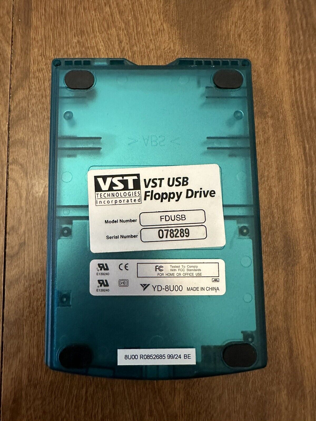 TEAC External USB Floppy Disk Drive FDD FD-05PU VST Tech 1.44MB FDUSB No Cord