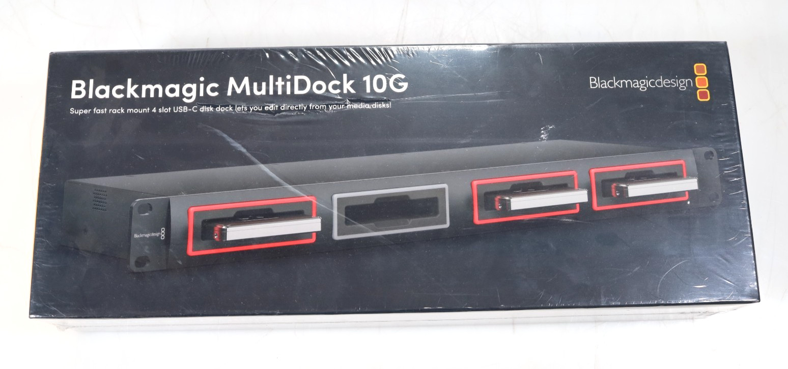 New Blackmagic MultiDock 10G 4-Slot SSD Dock USB-C 10Gb/s Rackmount