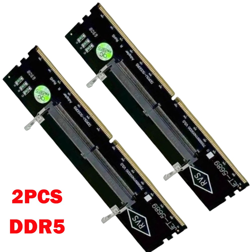 2X Upgraded DDR5 Laptop To DeskTop Memory Adapter Connector Converter Board NEW