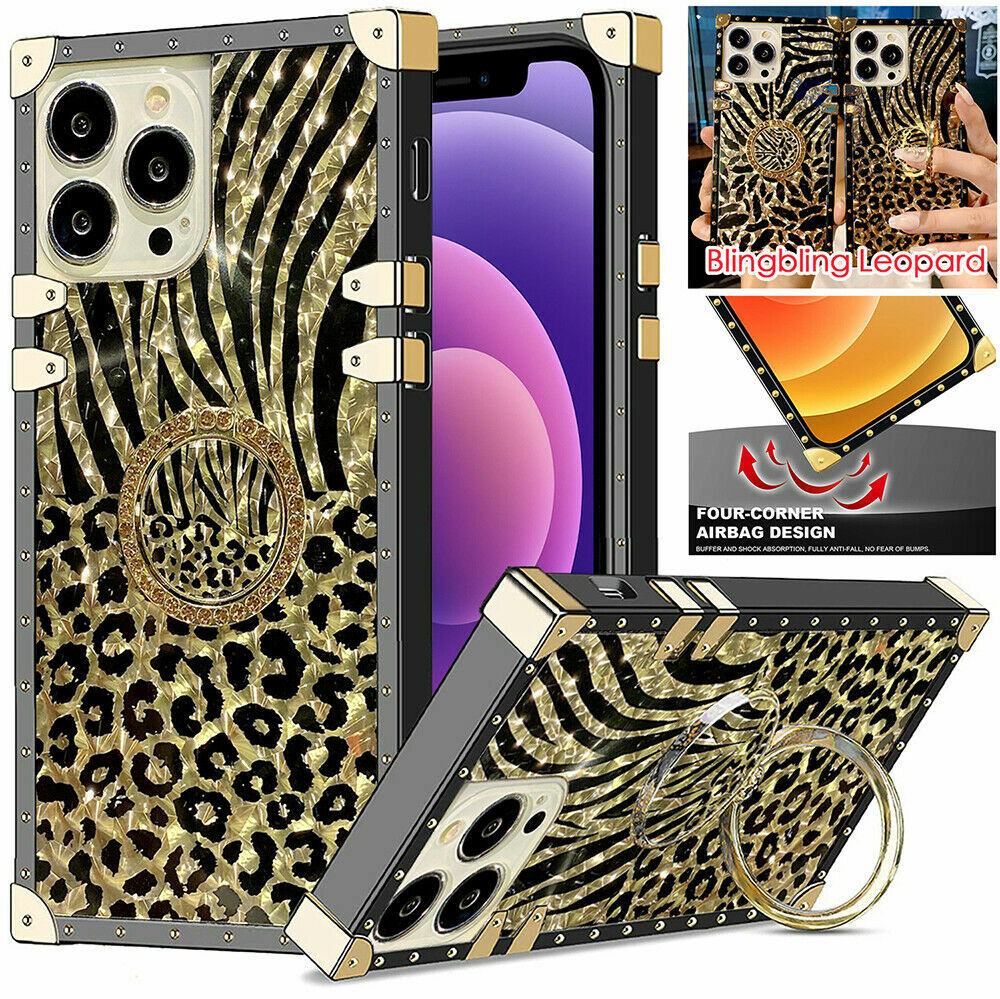 Leopard Zebra Feather Luxury Boxy Trunk Case For A34 A36 A56 A26 A17 A06 A16 A54