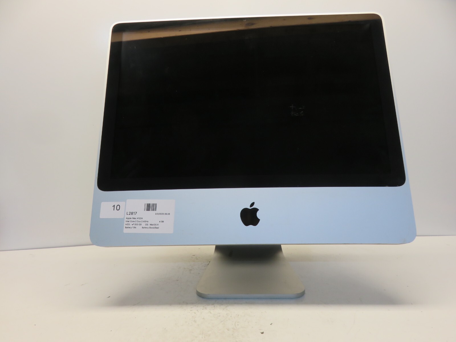 Apple iMac A1224 Intel Core 2 Duo 2.4GHz 4 GB 500 GB HDD MacOS X 10.8