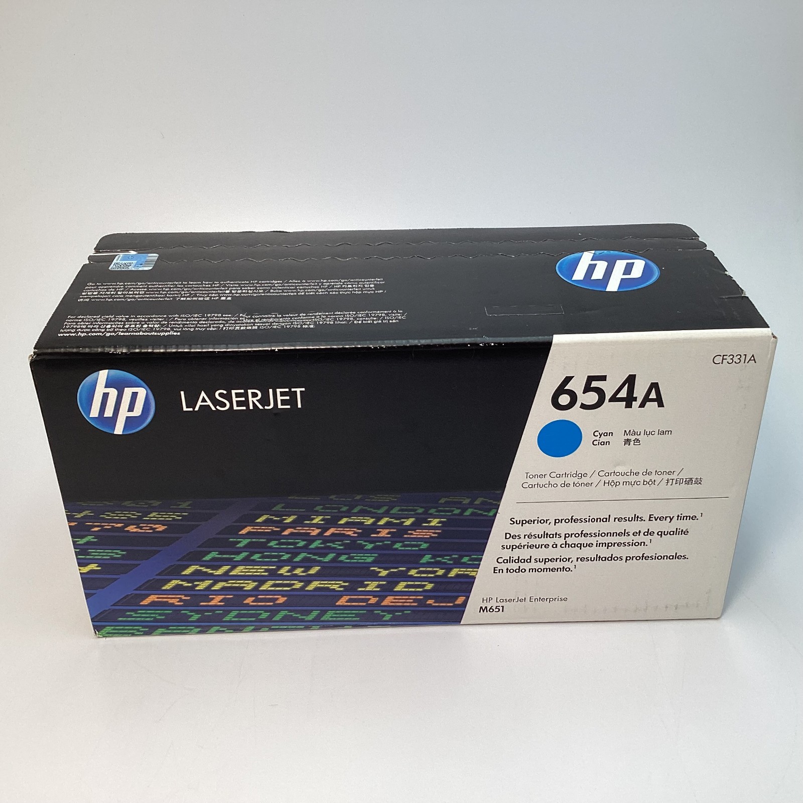 HP 654A CF331A Cyan Original LaserJet Toner Cartridge M651 06/2024 - New Sealed