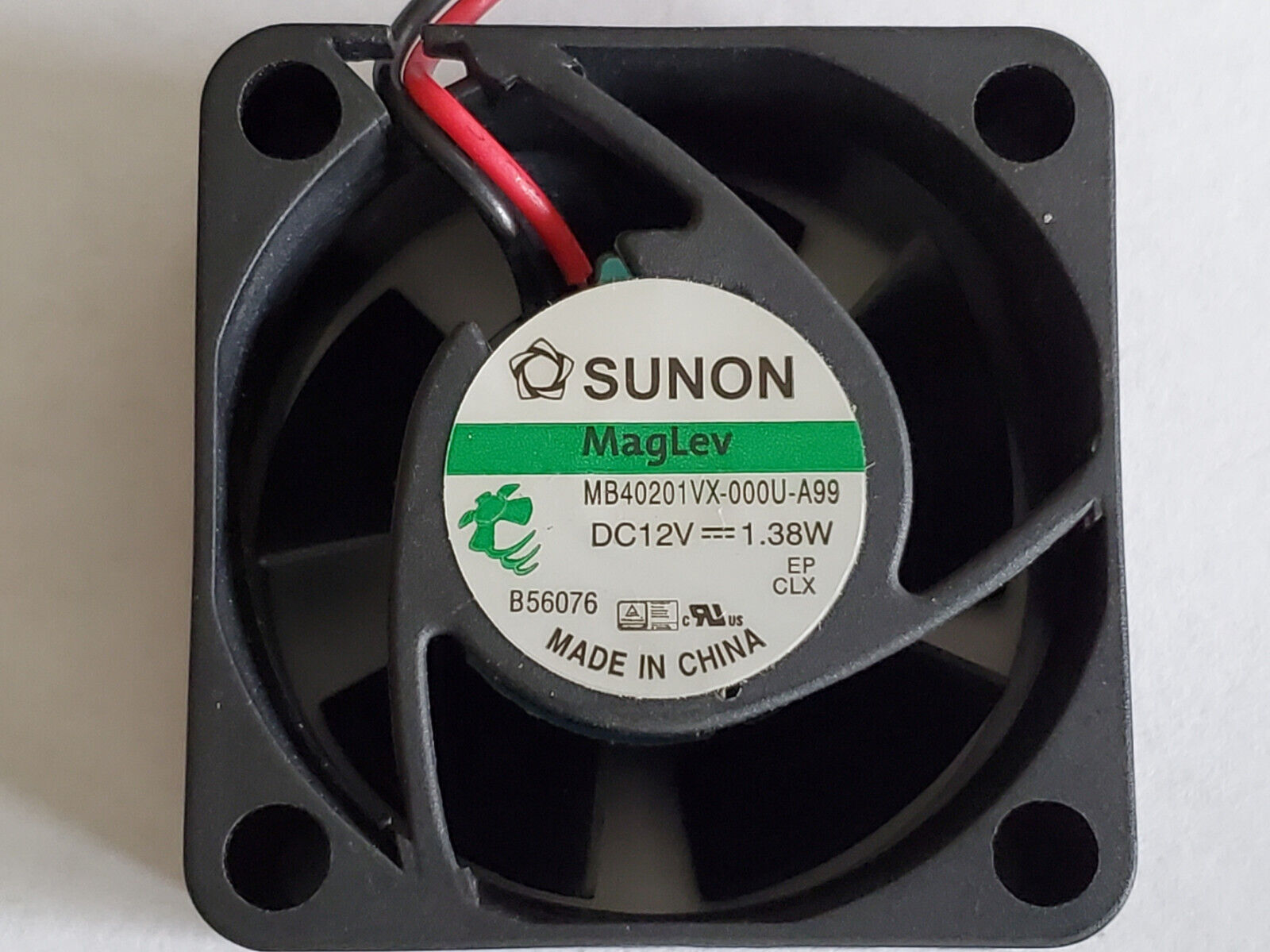 Sunon Maglev Fan, 12Vdc, 40mm  x 20mm, MB40201VX