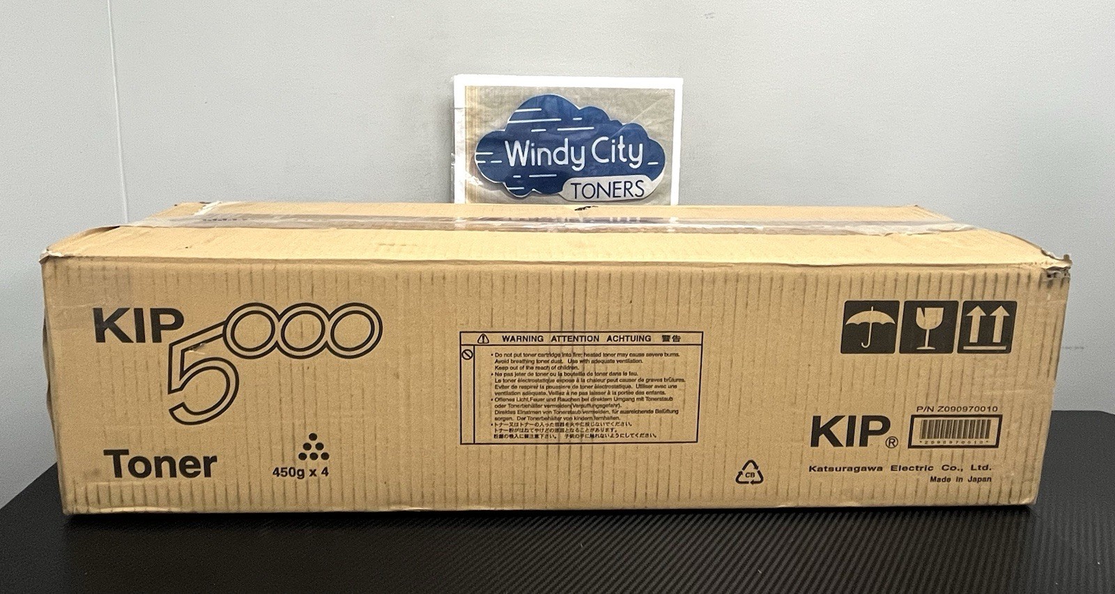 Kip 5000 Black 450g X 3 toner cartridges Z090970010 Genuine New Open Box