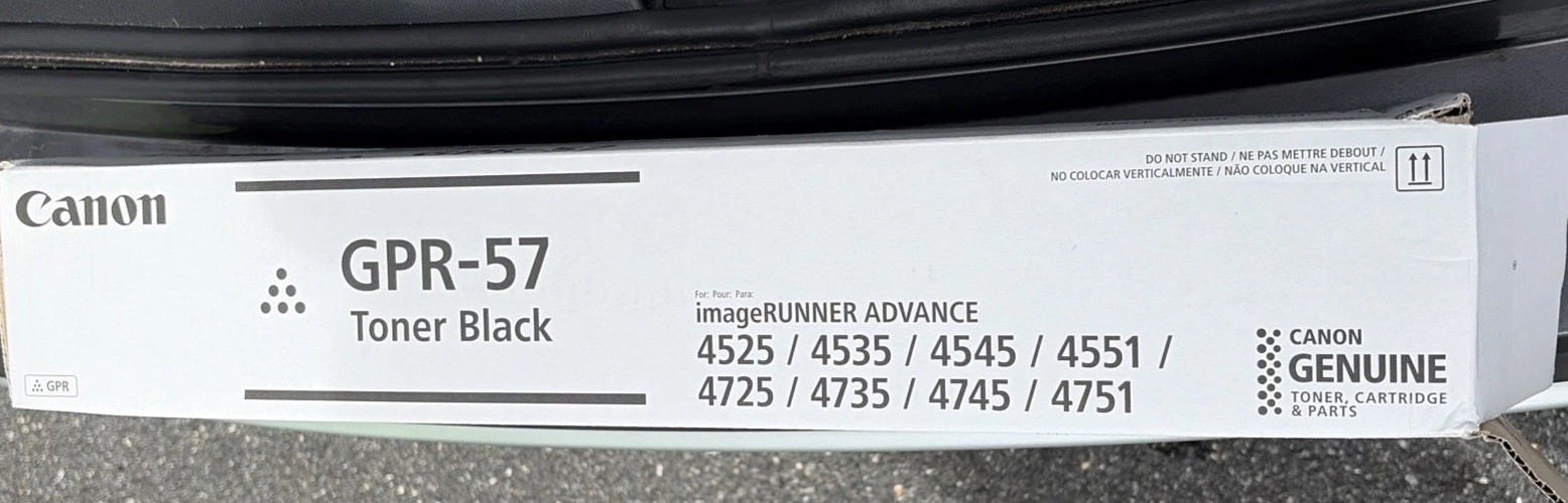 Genuine Canon Genuine Black Toner Cartridge GPR-57