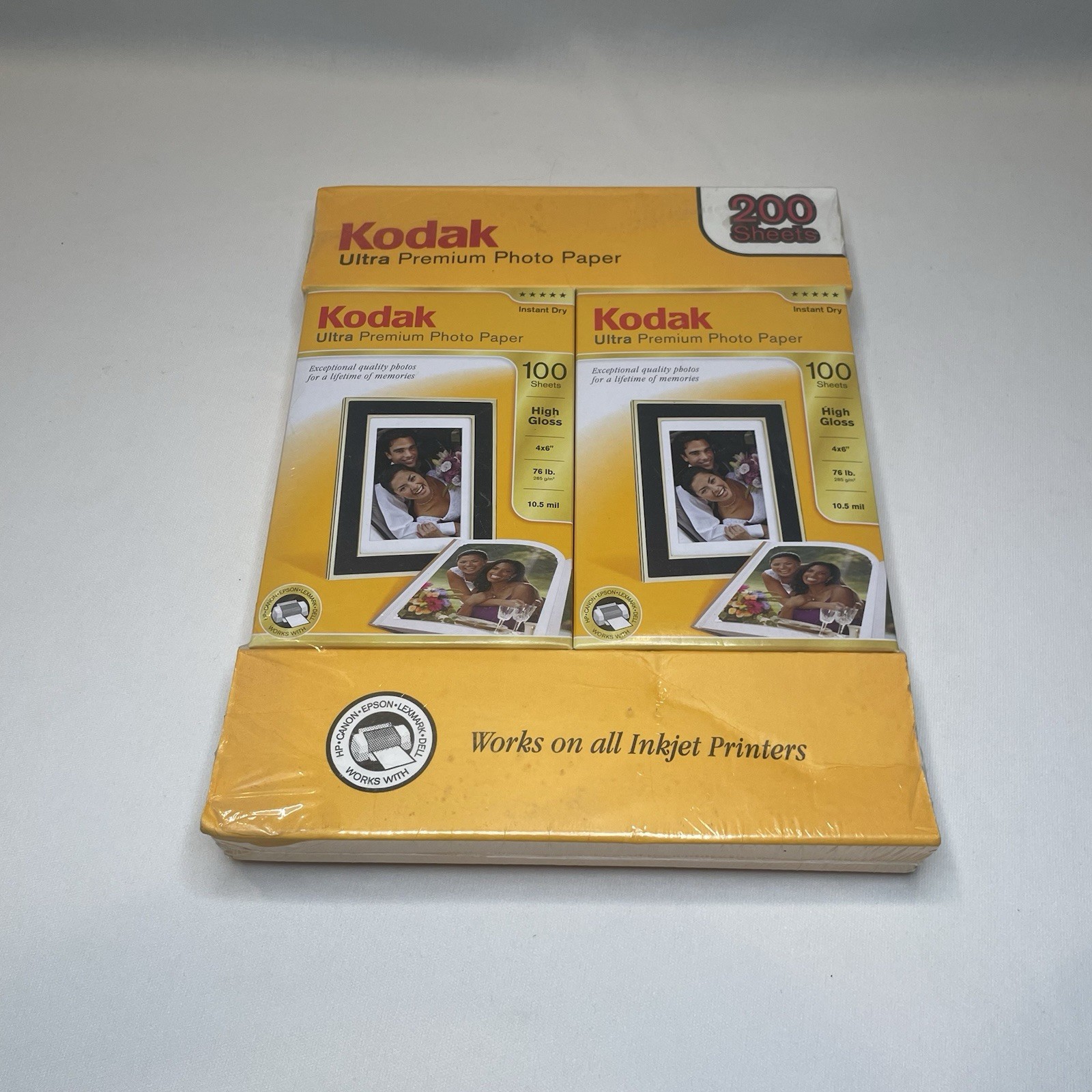 New Kodak Ultra 200 Sheets 4" x 6" Premium Photo Paper High Gloss 74lb 10 mil
