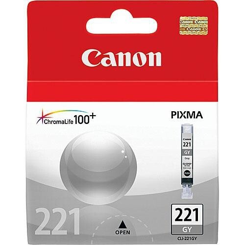 Genuine Canon OEM CLI-221GY Gray Ink Cartridge (221 GY) MP980, MP990