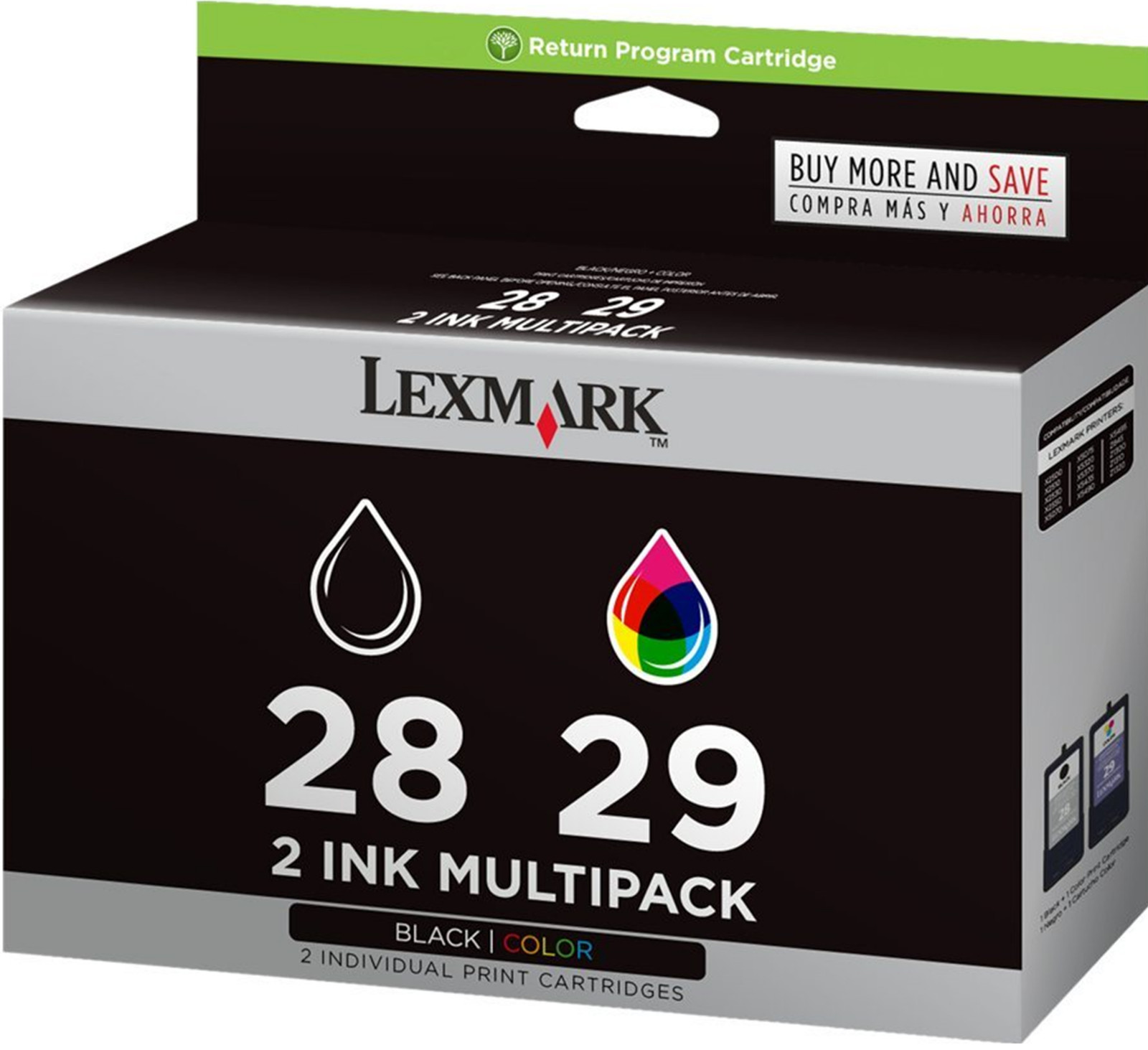 New Genuine Lexmark 28 29 2PK Ink Cartridges X Series X2530 Z Series Z1310 Z845
