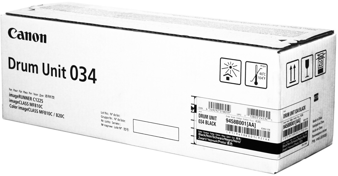 New  Canon 034 9458B001 Black OEM Imaging Drum Original