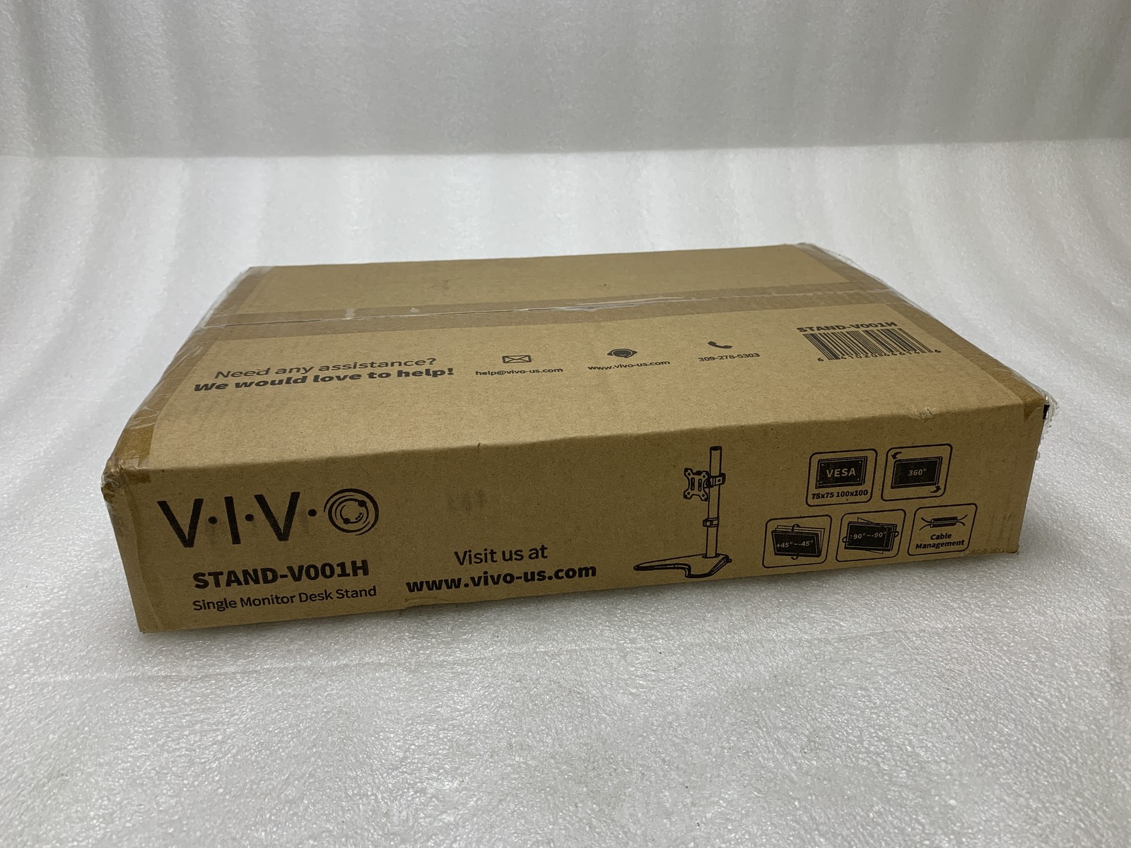 VIVO Single Monitor Desk Stand (Model: STAND-V001H)  Holds up to 32 inch Screen