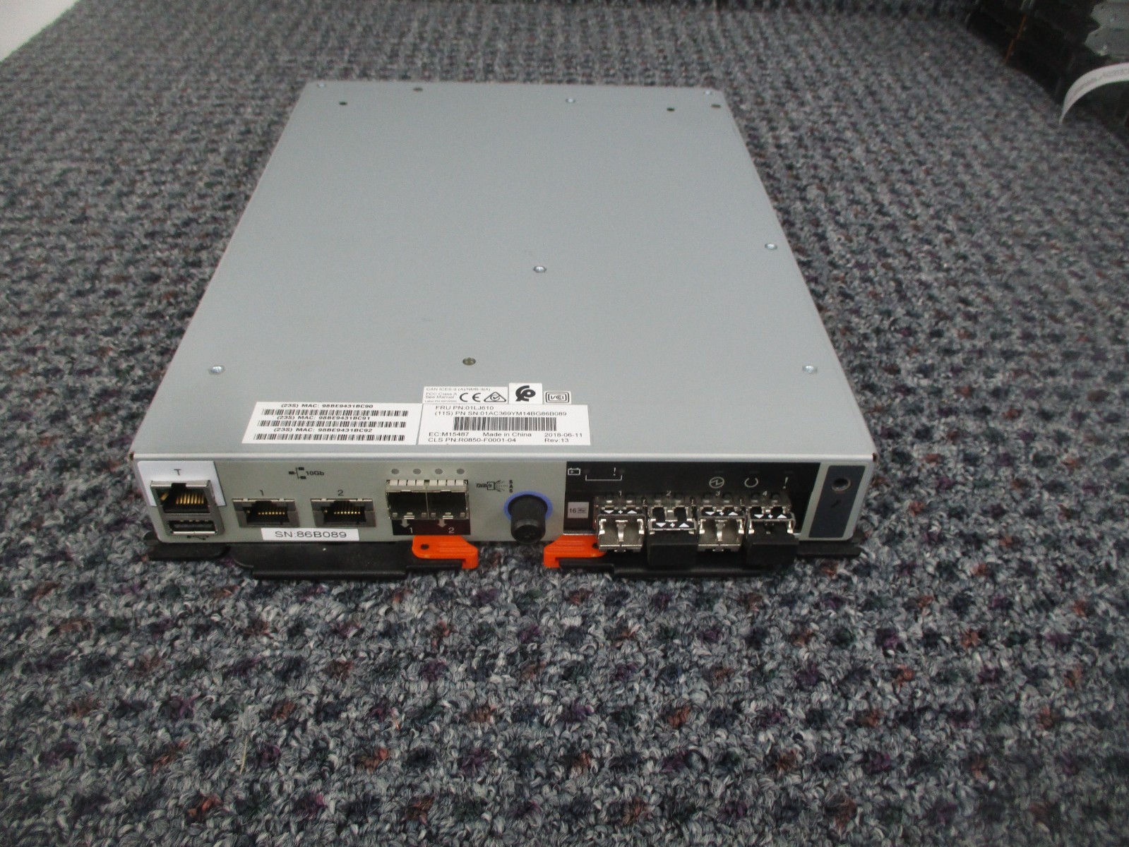 IBM 01LJ610 01AC369 Controller V5030 2078-324 16GB x2. 01EJ187. 00VN630