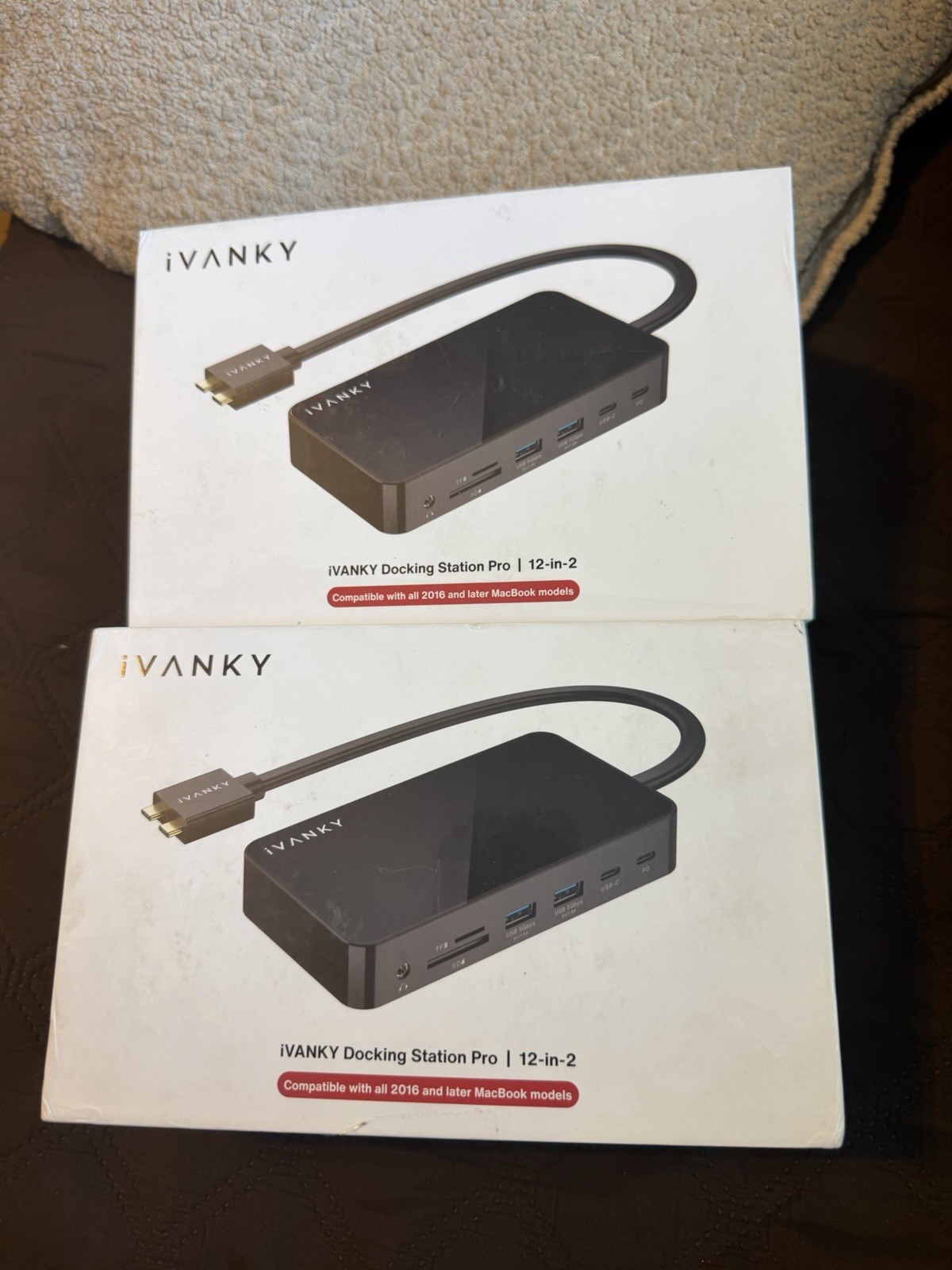 iVANKY 12 in 2 Dual 4K@60Hz USB C Docking Station for MacBook Pro (VCD01) - New