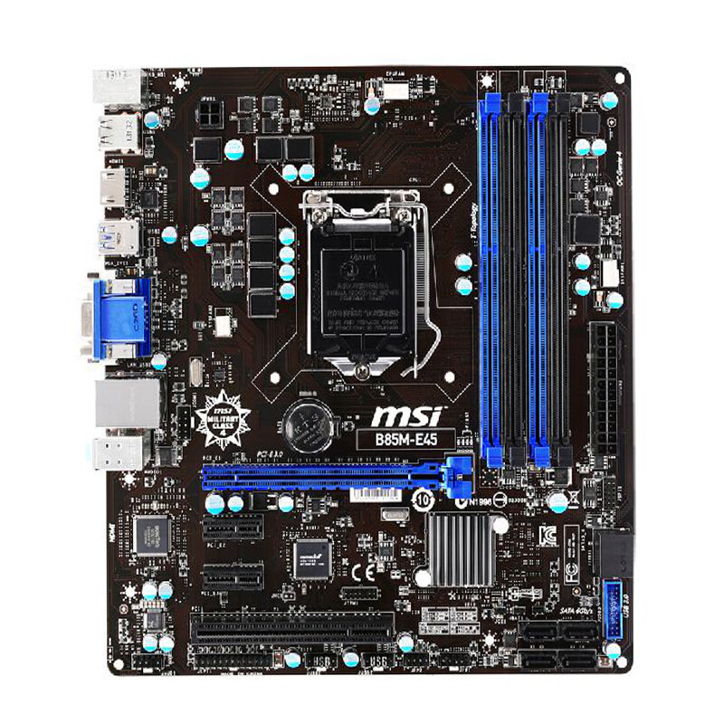 For MSI B85M-E45 Desktop Motherboard LGA1150 DDR3 Intel B85 MATX 32GB