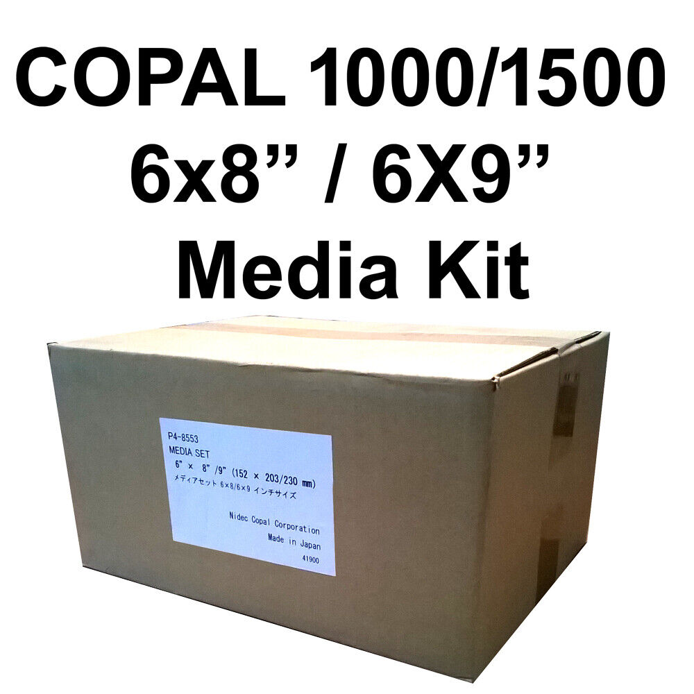 Copal 1000/1500 Printer 6x8/6x9 Paper & Ribbon Media Kit (225 X 2 sets) 