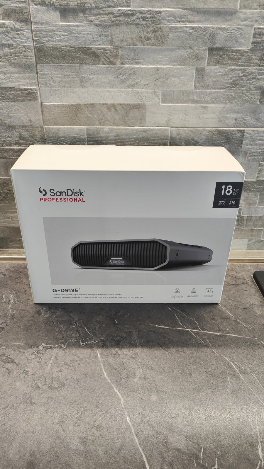 SanDisk Professional G-DRIVE HDD 18TB USB-C 7200RPM Hard Drive NEW SEALED