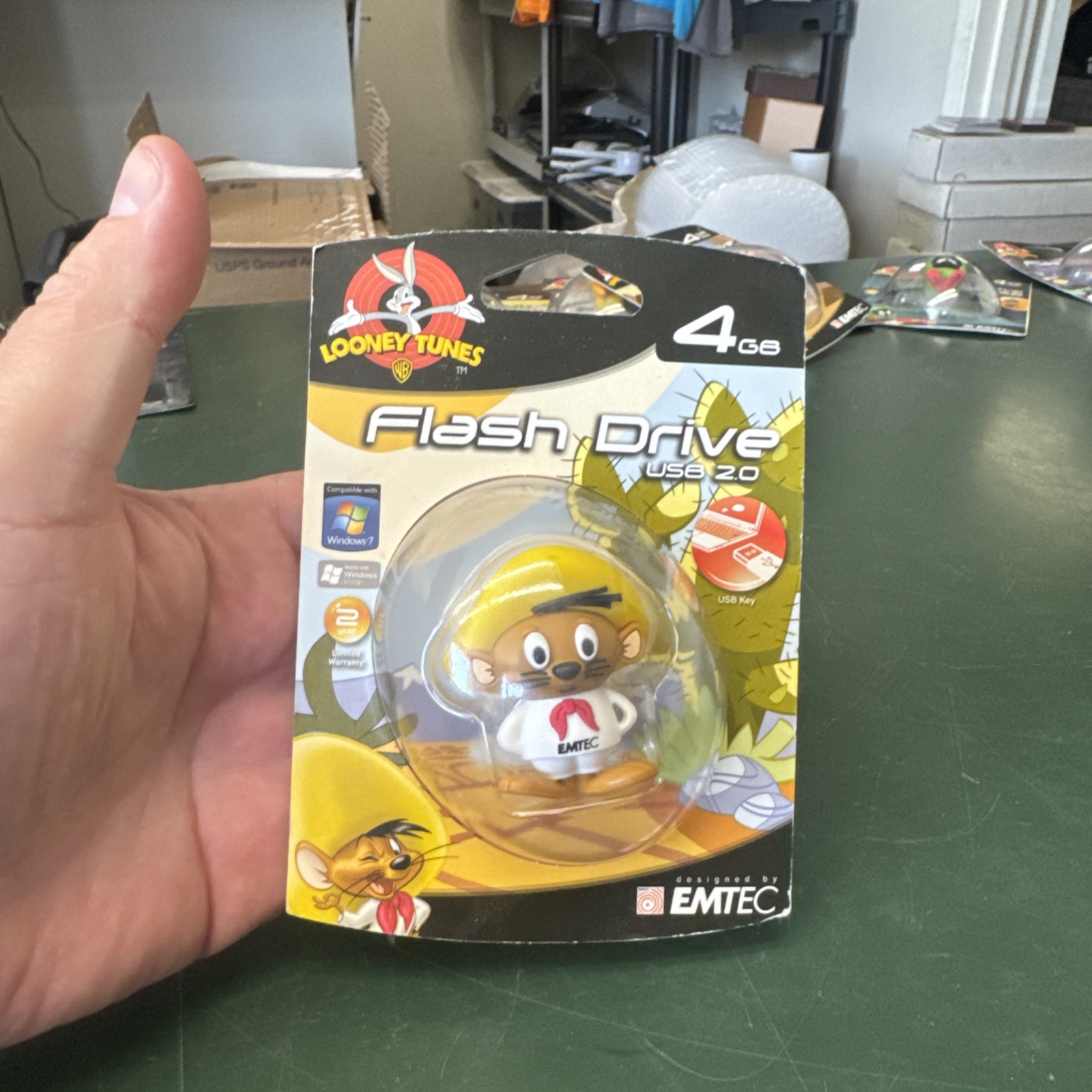 Sealed Looney Tunes EMTEC Flash Drive USB 4Gb Speedy Gonzales
