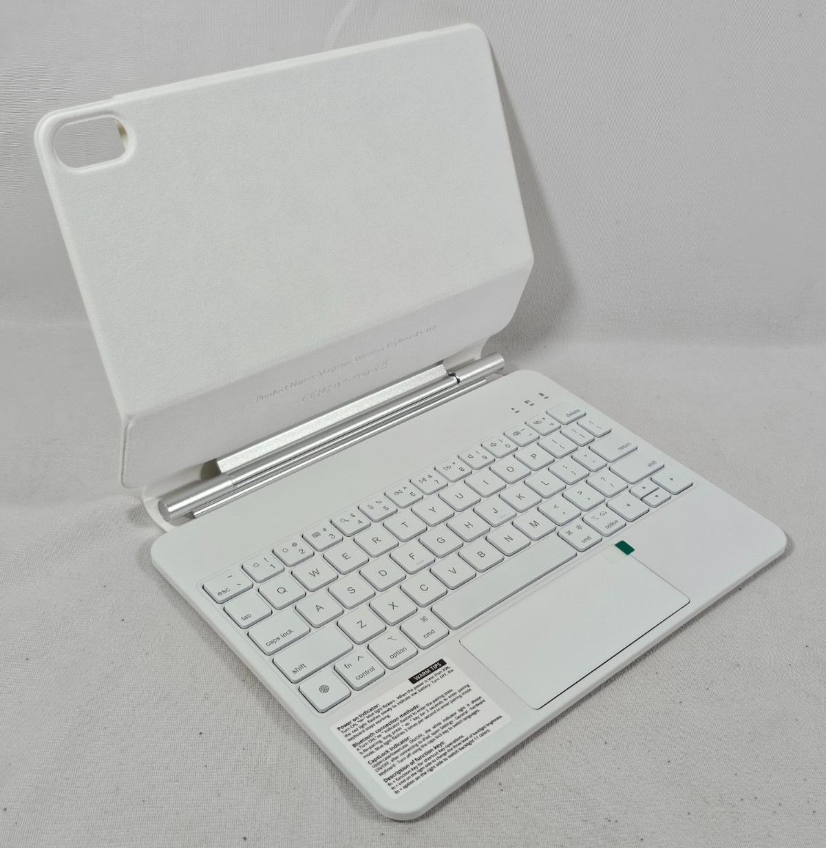 Case w Keyboard for 11" iPad Pro 1-4 Gen White Backlit Bluetooth Magnetic A3459