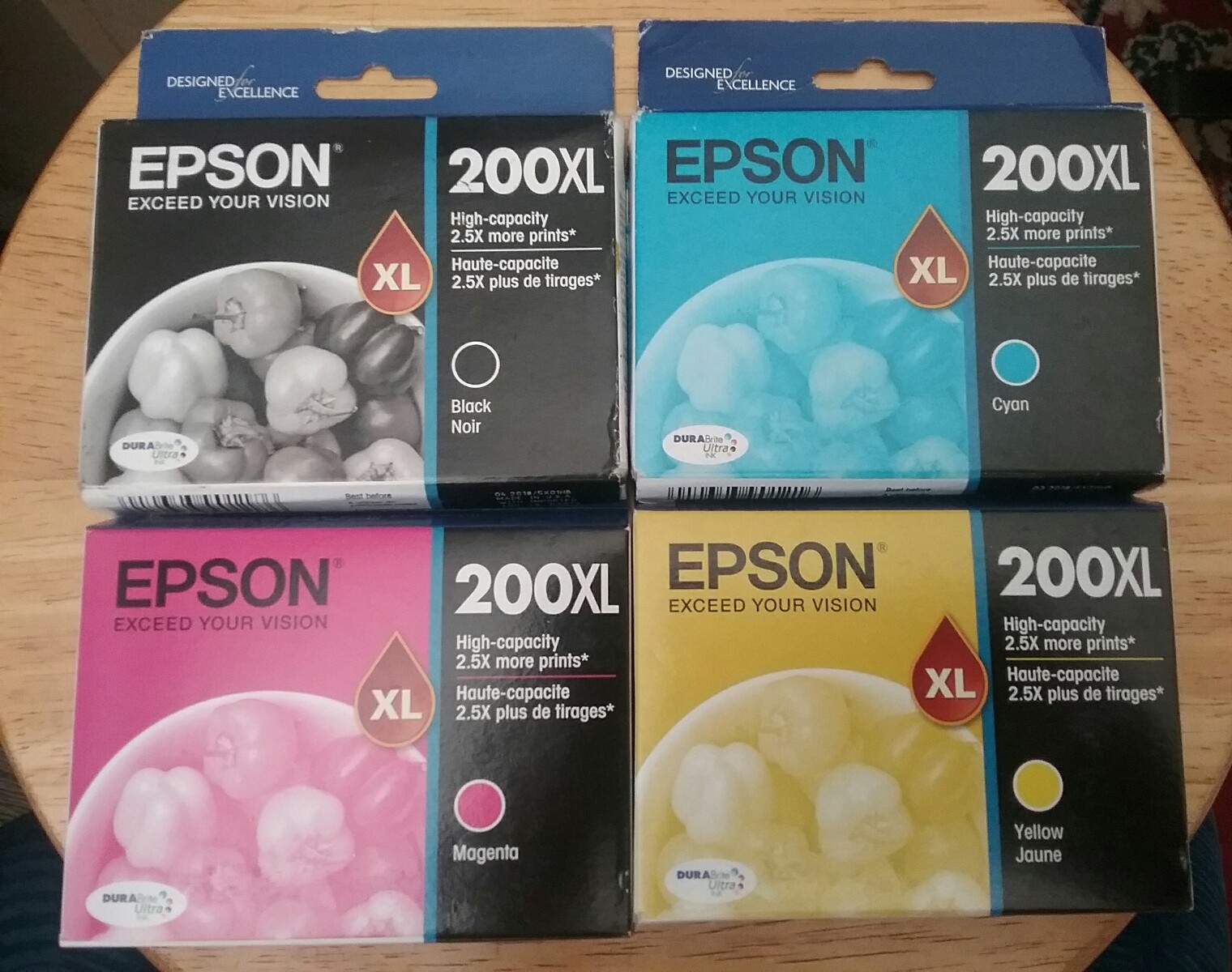 2018 GENUINE Epson 200 200XL Inks set XP200, XP300, XP310, XP400 ALL XLs