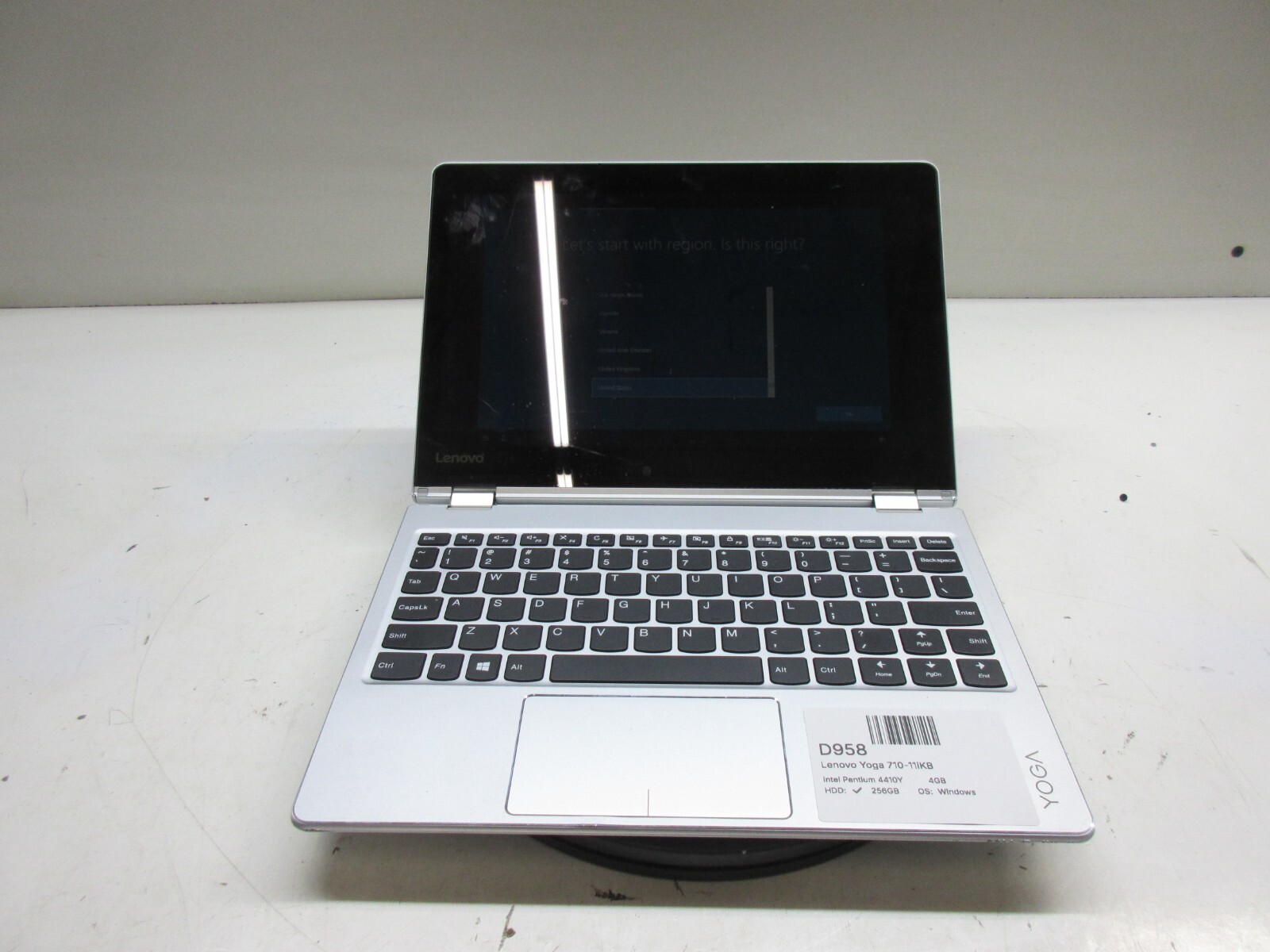Lenovo Yoga 710-11iKB Intel Pentium 4410Y 1.5GHz 4GB Windows 10 256GB SSD