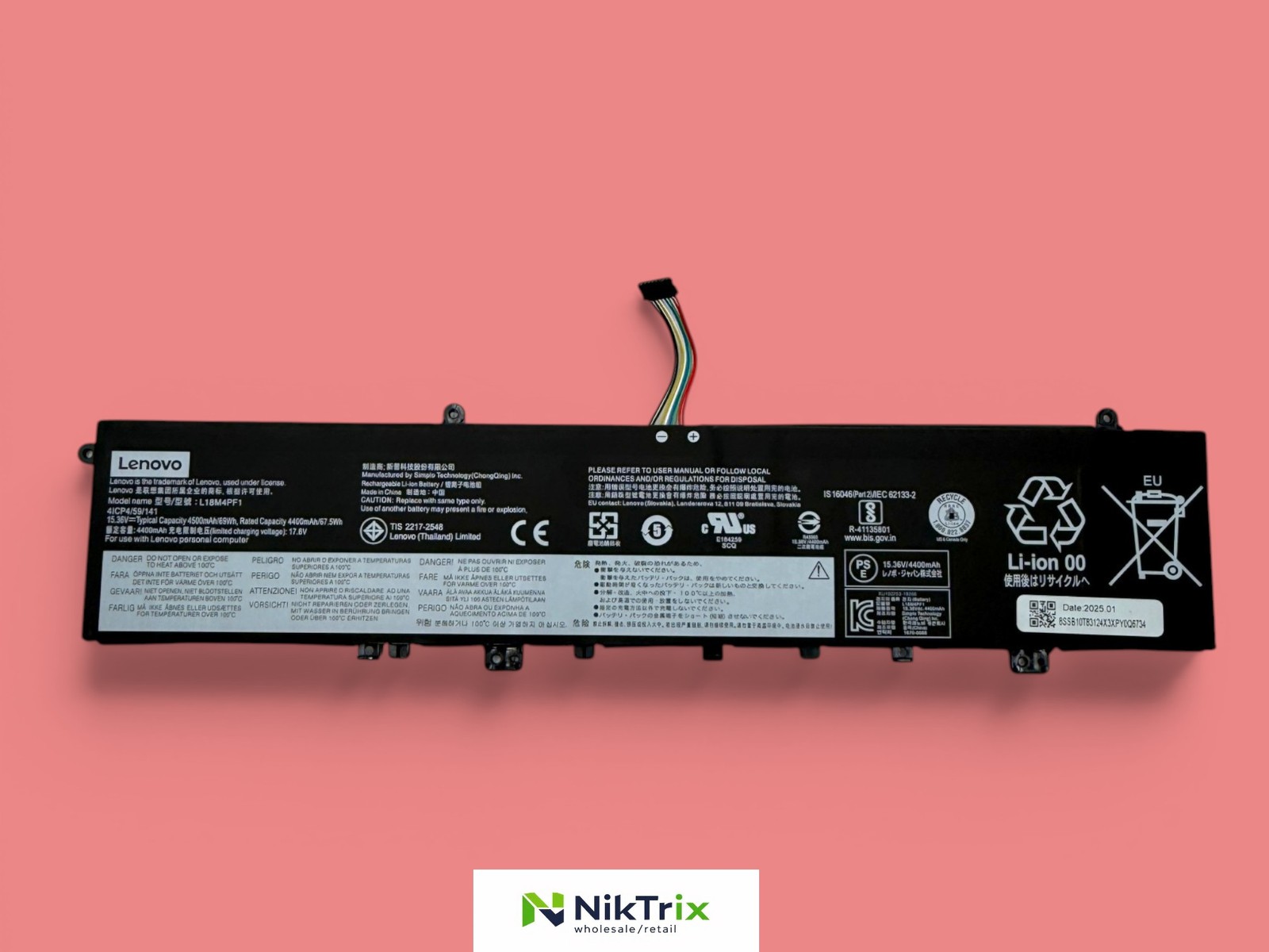 Lenovo IdeaPad Yoga C940-15IRH 81TE 9-15IMH5 L18D4PF1 L18M4PF1 Battery Long cab