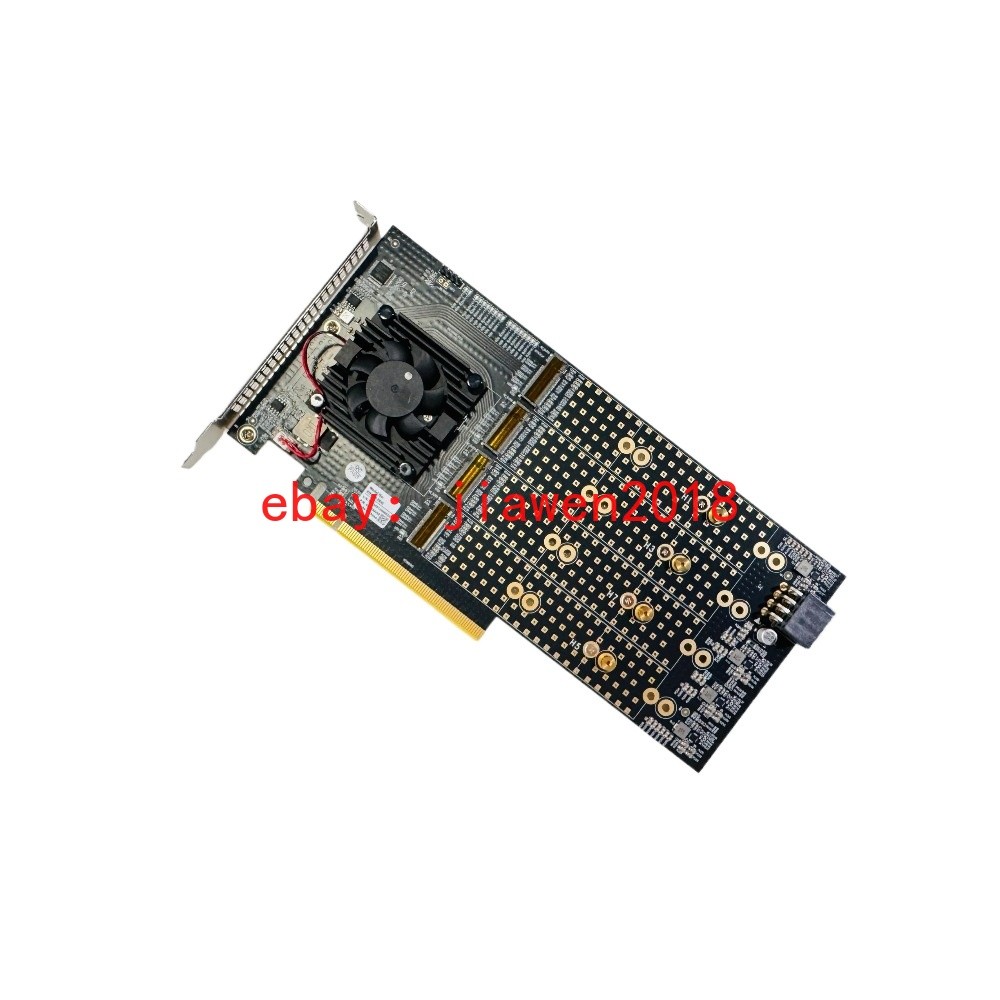 PEX8749 PCIE3.0 X16 Adapter To 8*M.2 NVMe SSD 8X M.2 Direct Mode FOR ZFS TrueNAS