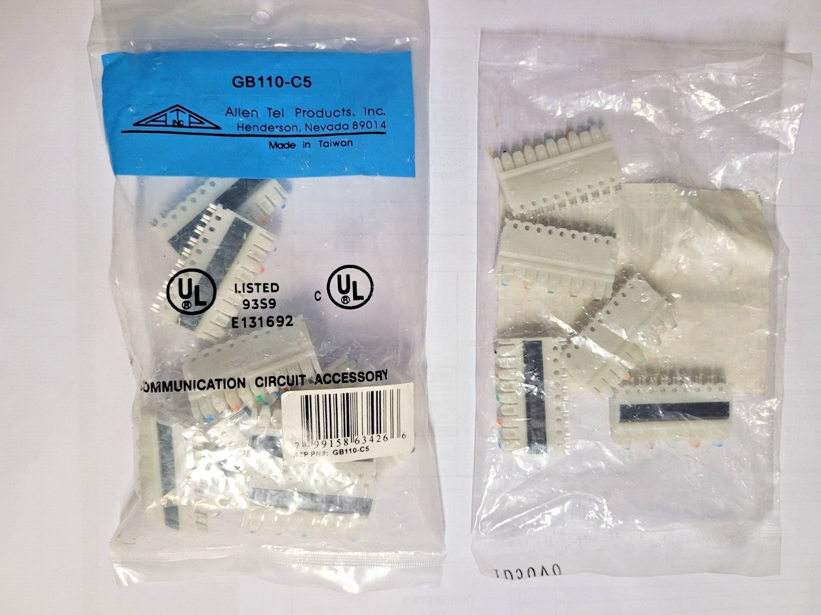 Allen Tel GB110 C5 Connector Leviton Communication Circuit Accessory Retainer Cl