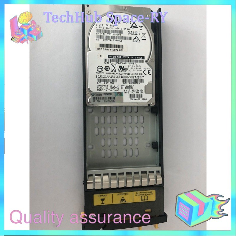 HPE 1.2TB 810759-001 840459-001 P03798-001 3PAR 8000 K2P93A 10K 2.5" HDD Drive