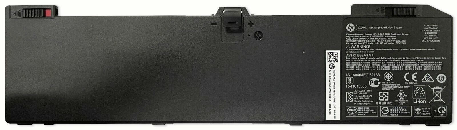 Genuine Battery VX04XL For HP ZBook 15 G5 Series L05766-855 4ME79AA HSTNN-IB8F