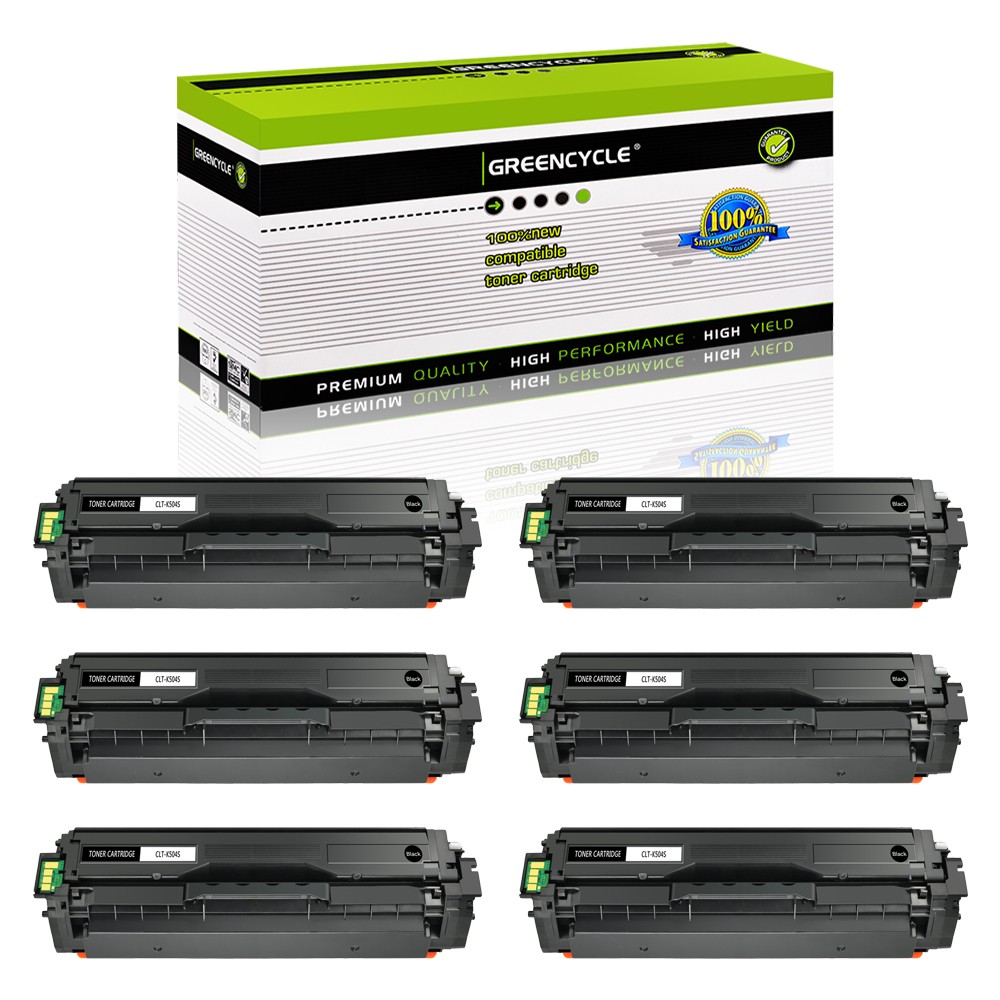 6PK CLT-K504S K504S Black Toner Fit for Samsung CLP-475 CLP-475NW CLX-4170 4195