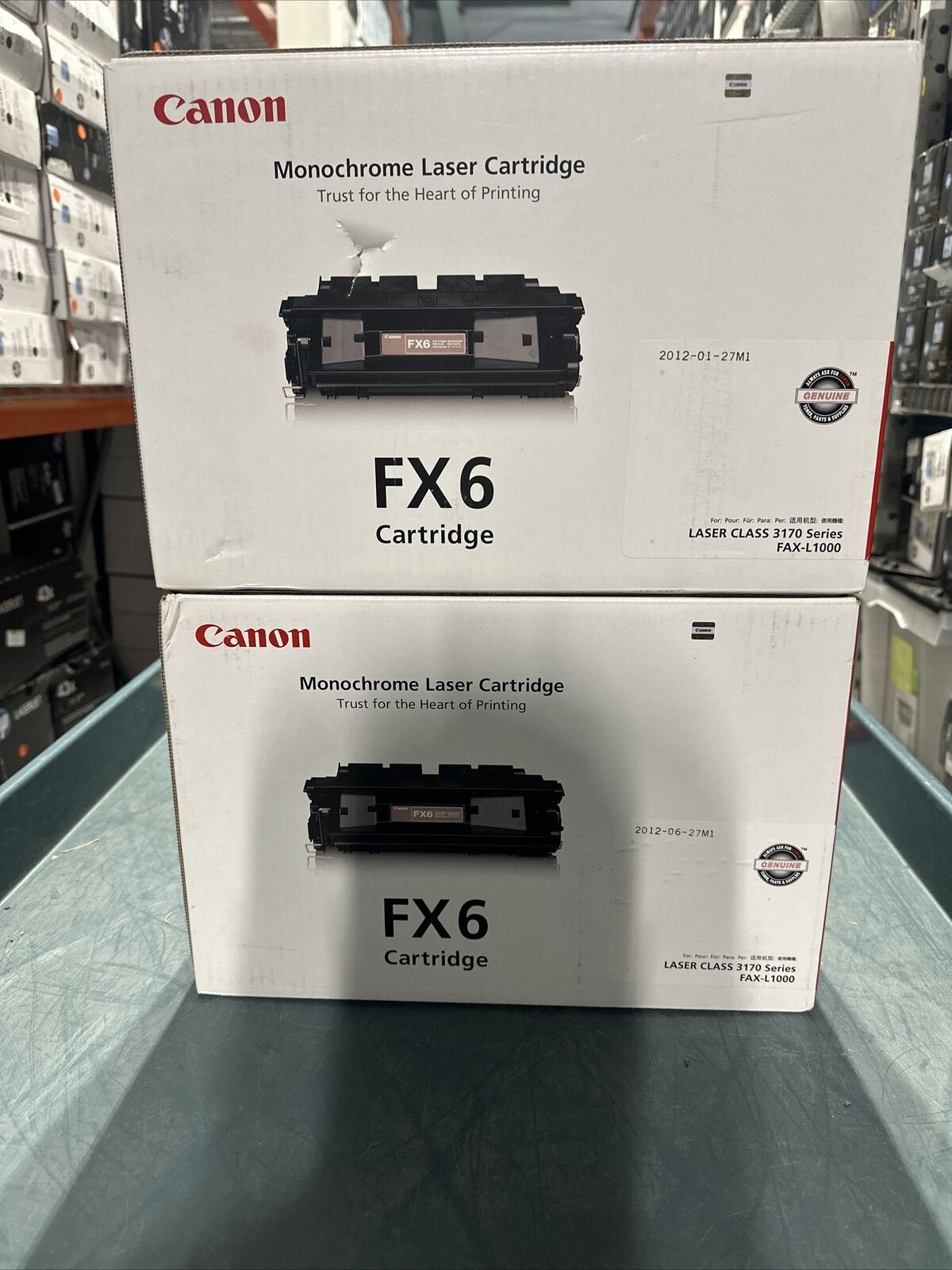 Lot Of 2 CANON FX6 CARTRIDGE 1559A002(AA) NEW GENUINE FACTORY SEALED