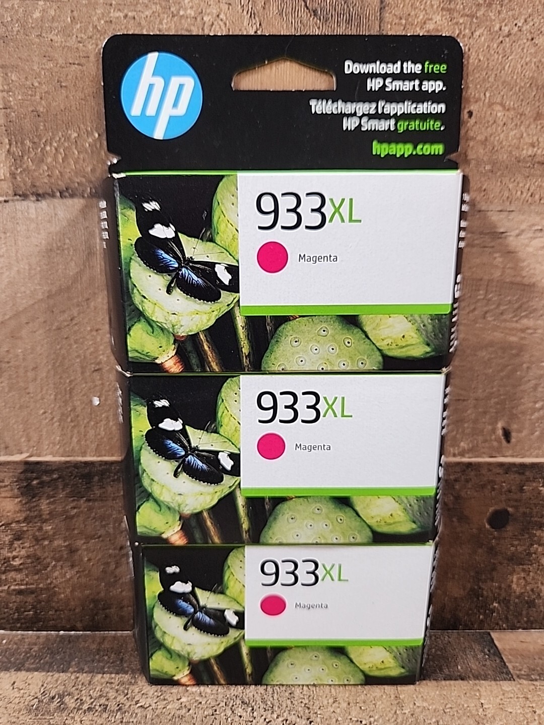 X 3 HP Original Ink Cartridge 933 XL Magenta CN055AN EXPIRATION: 12/2024 NEW