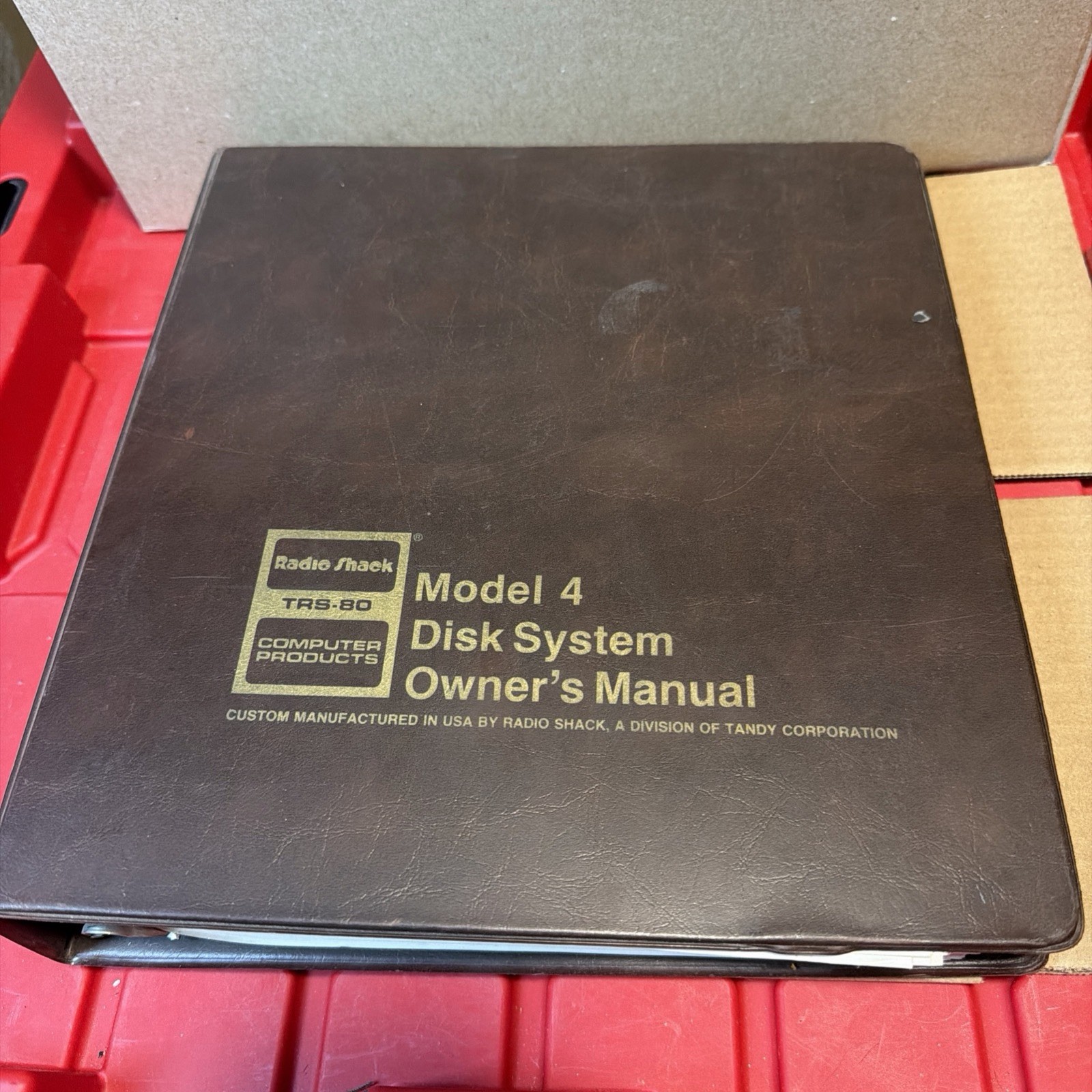 Radio Shack TRS-80 Model IV Disk System Owner's Manual Binder 26-1069 Model 4