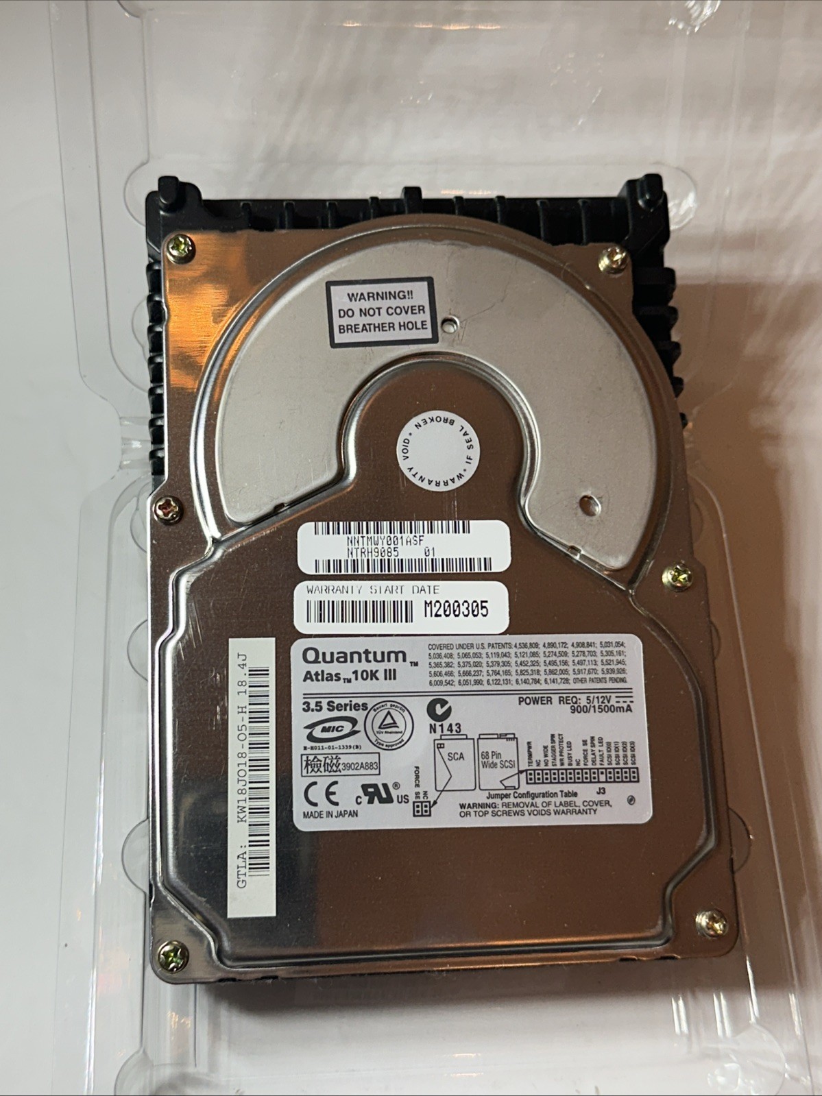 Quantum Atlas 10K III KW18L018 18 GB