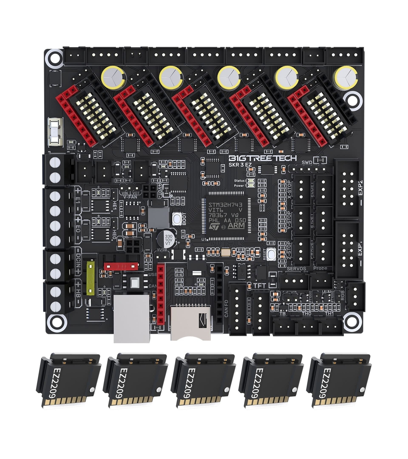 BIGTREETECH SKR 3 EZ Control Board 32bit New Upgrade Silent Board Support EZ2...