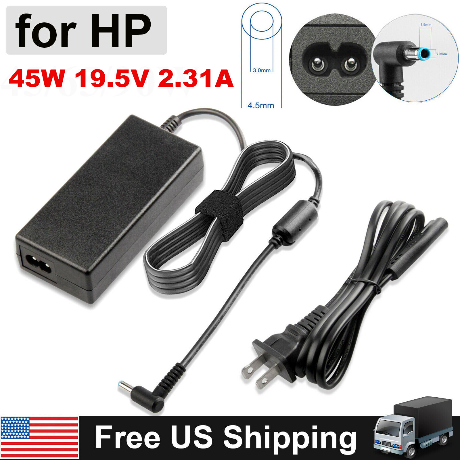 For HP Model 14 Laptop Charger 14-dk 14-dq 14-dy 14-df Power Adapter 741727-001