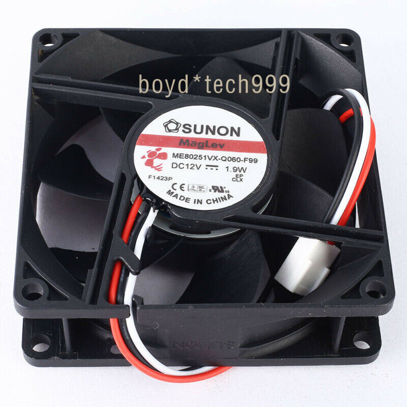 For Sunon ME80251VX-Q060-F99 DC 12V 1.9W 8025 3-line 8CM 80x80x25mm Cooling Fan
