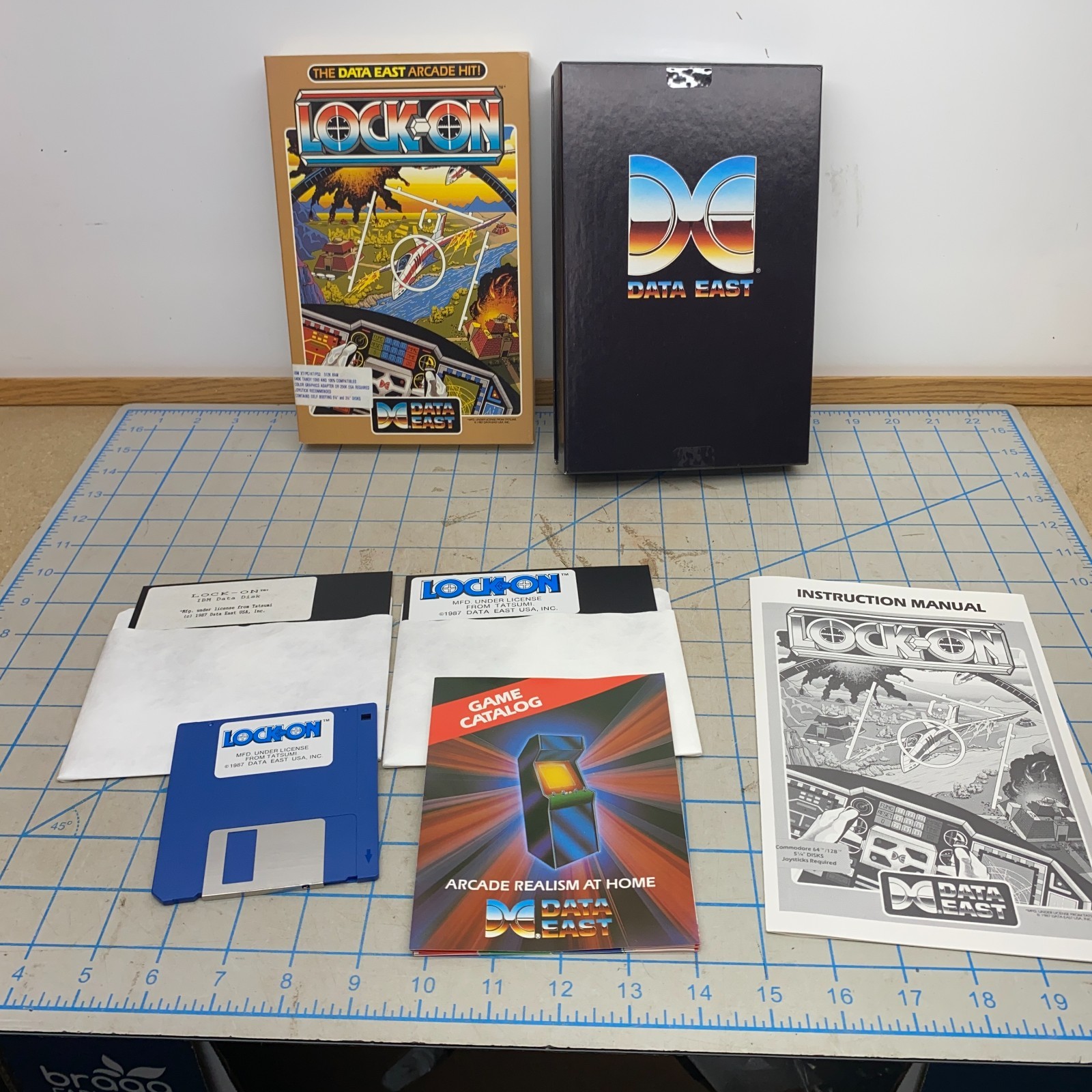 Data East Lock-On IBM Video Game 1987 - Vintage