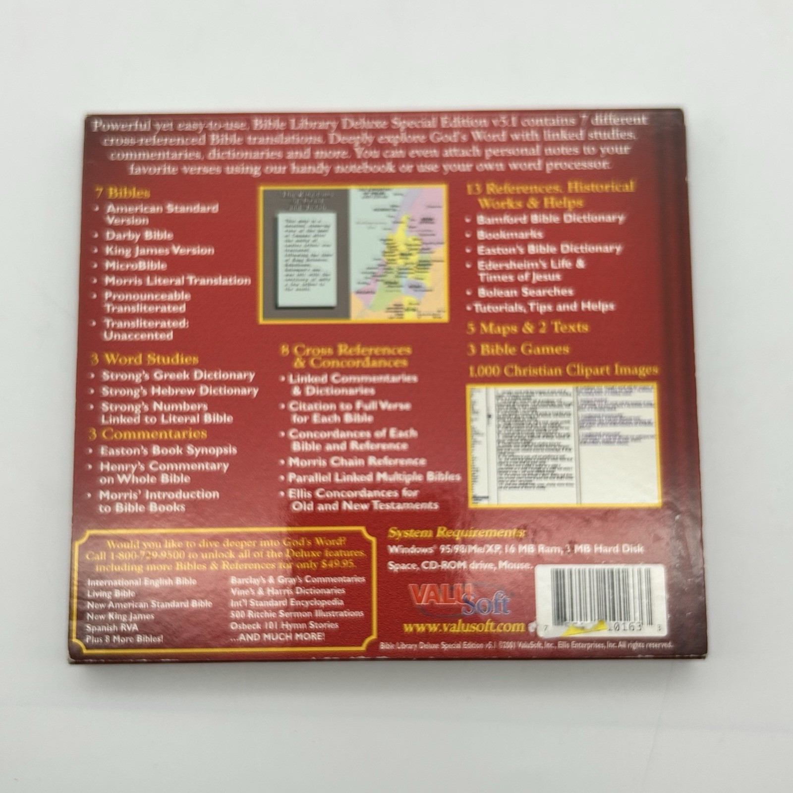 ValuSoft The Bible Library Deluxe Special Edition Version 5.1 PC CD-ROM Windows