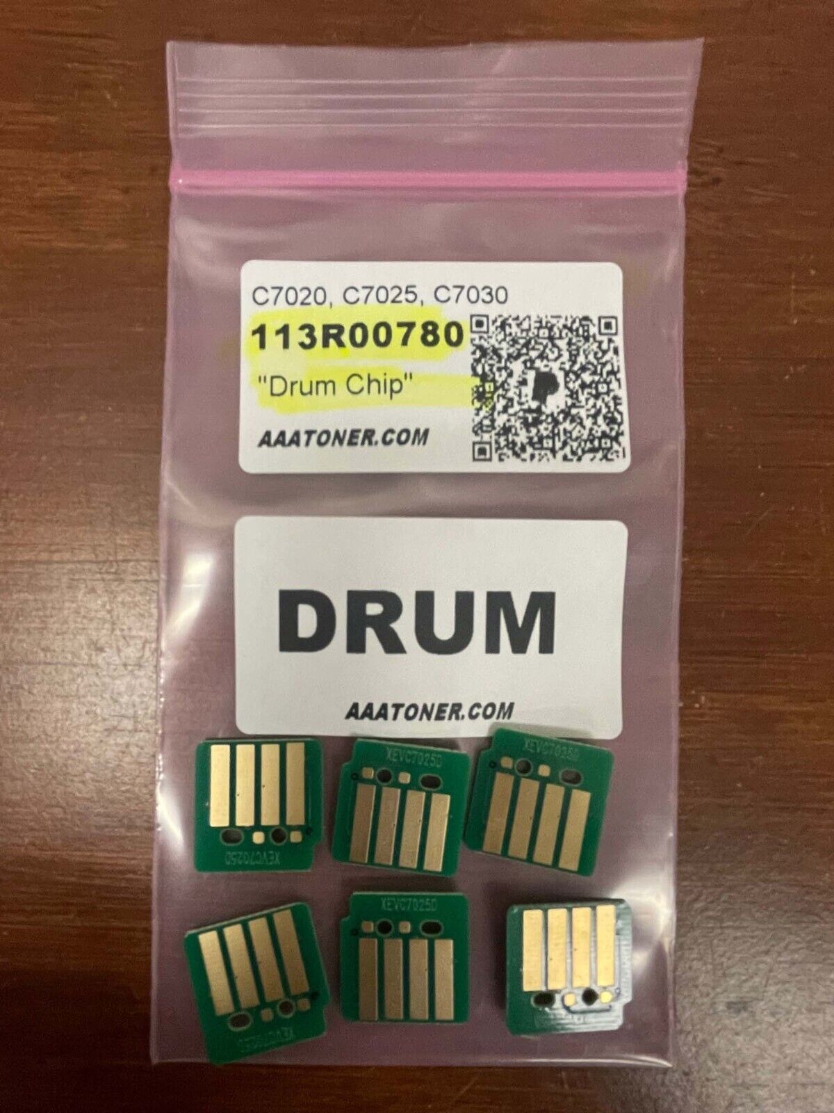 6 x Drum Chip (113R00780) for Xerox VersaLink C7020, C7025, C7030 Refill