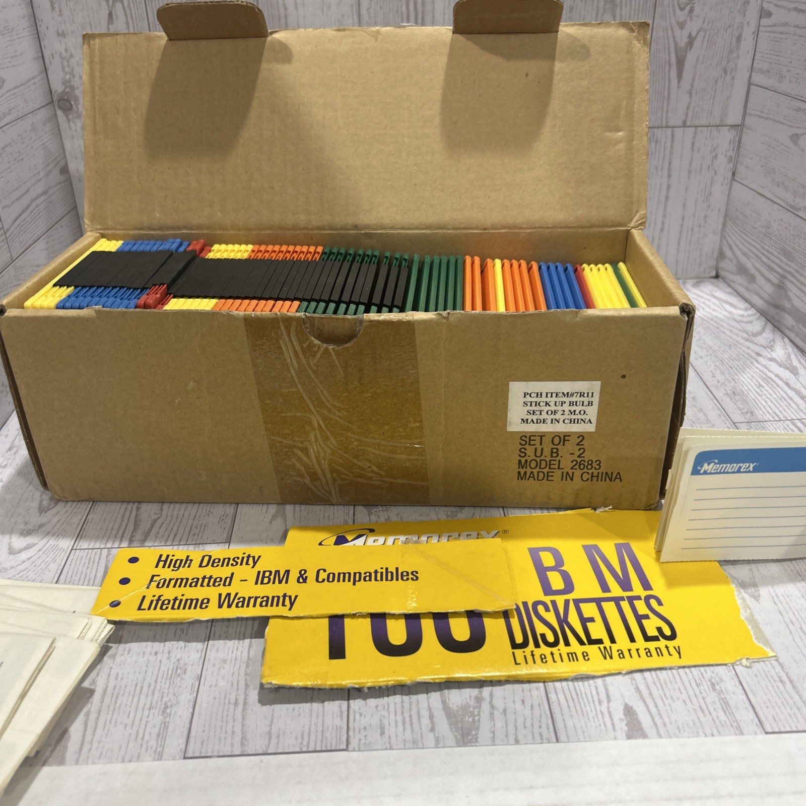 Lot of 50 MEMOREX 2SHD IBM Formatted 1.44MB Floppy Disks stocking,Christmas gift