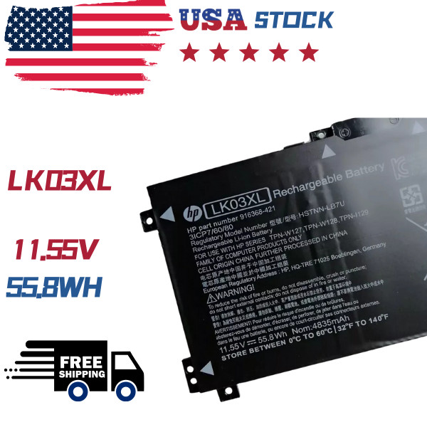 Genuine 55.8Wh LK03XL Battery for HP Envy x360 15m-cn 15t-cn Pavilion X360 15-cr