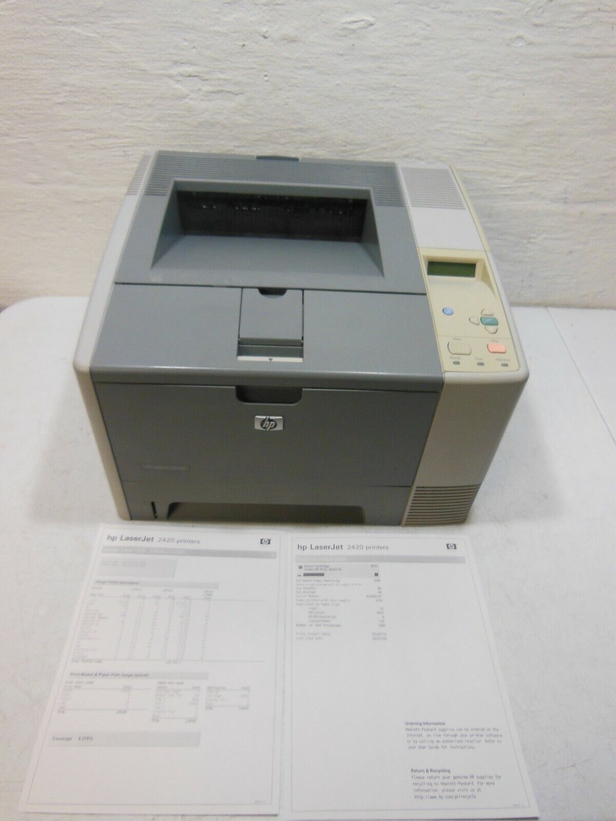 HP LaserJet 2420d Workgroup Laser Printer w/ Toner