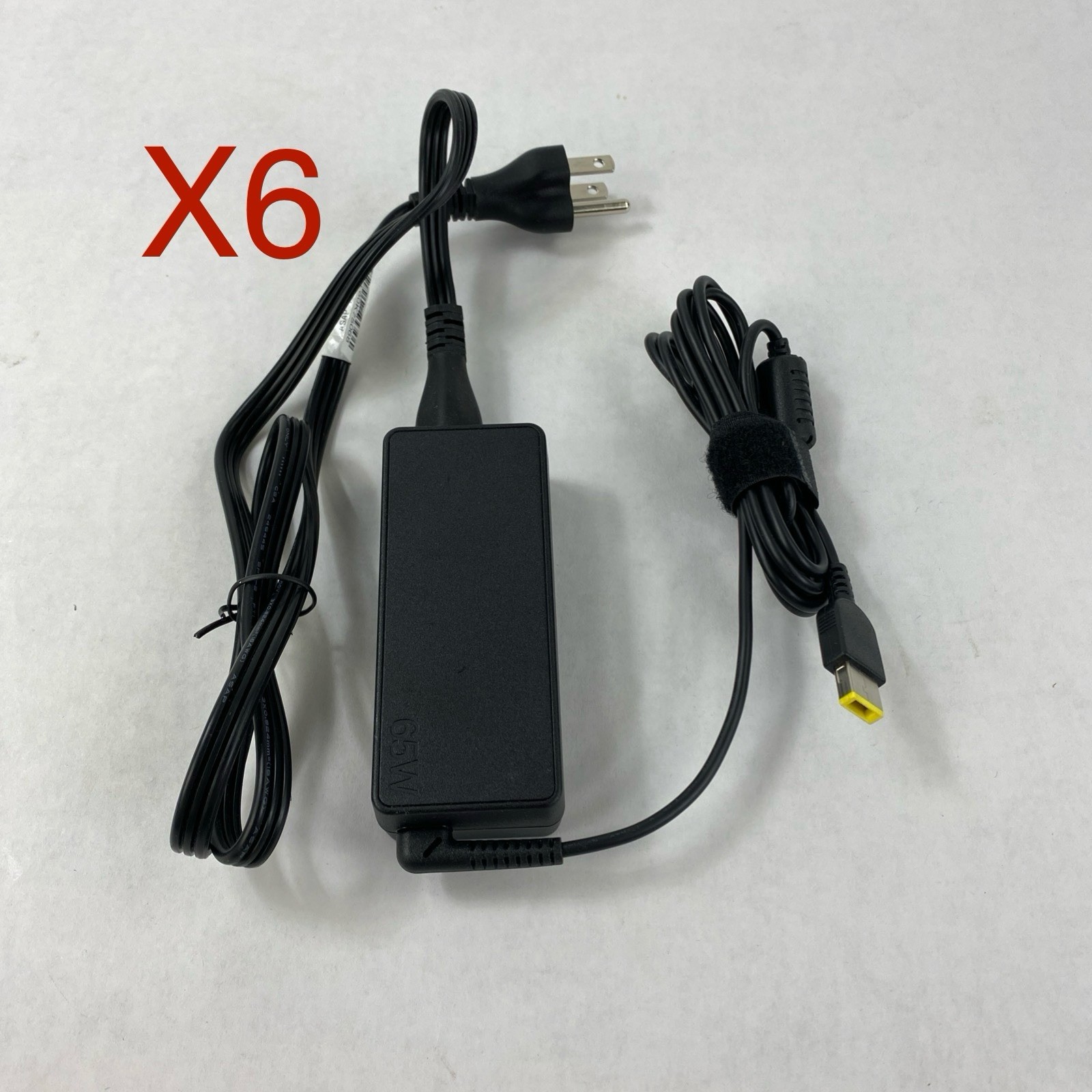Lenovo A17-065N2A 65W 20V 3.25A Slim Square Tip Charger AC Adapter - Lot of 6
