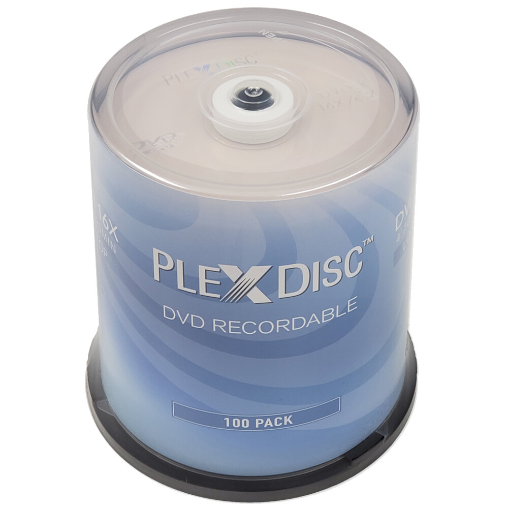 600 PC PlexDisc 16X 4.7 GB DVD-R Logo Top Disc Blank Media 632-815