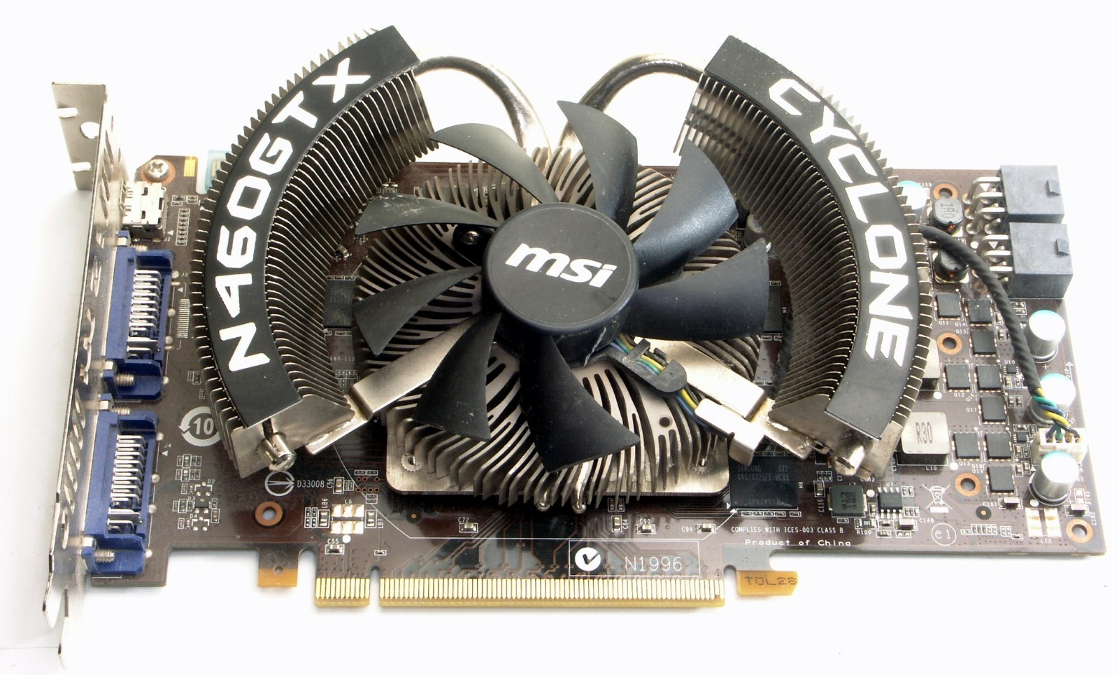 MSI (Nvidia GeForce) GTX460 CYCLONE 1GB GDDR5 PCIe x16 graphics card - 2-BAY GPU