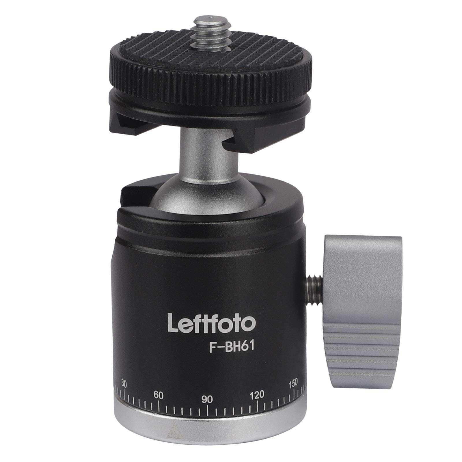 Camera Tripod Mini Ball Head Adapter 360 Degree Rotatable Pan 90°Tilt Black 