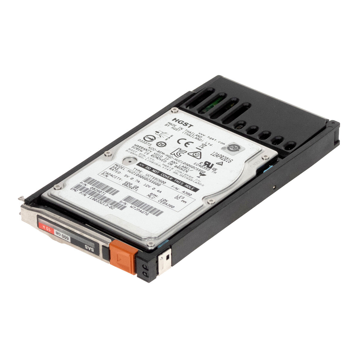 HARD DRIVE EMC 118033213-02 005050297 HUC109060CSS600 600GB 10K 64MB FC 2.5