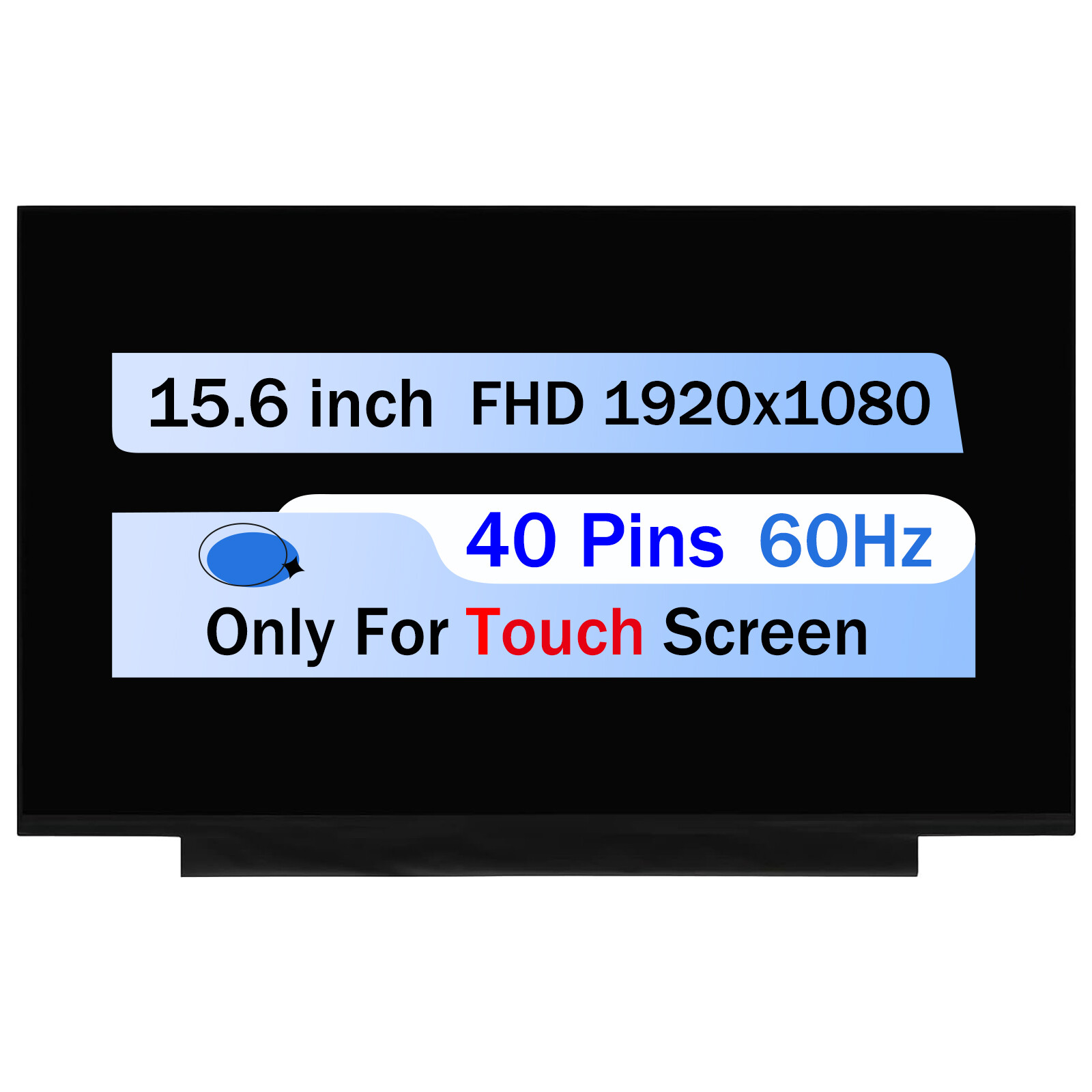 L47876-LD2 15.6" For HP Pavilion 15-EG0069NR LCD Touch Screen Replacement 40 Pin
