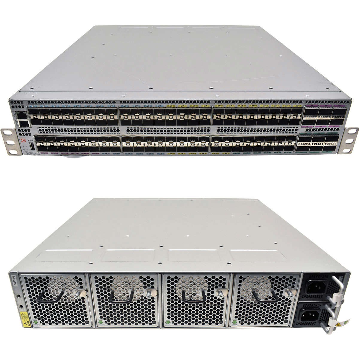 Brocade VDX 6940-144S BR-VDX6940-144S-AC-F 96-Port SFP+ 12x 40GbE QSFP+Switch